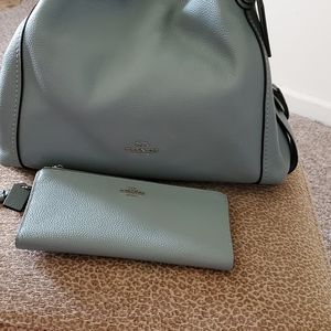 COACH EDIE AND MATCHING WALLET FIRM ON PRICE